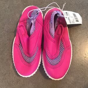 Athletec pink water shoes toddler 7 girl swim outdoor play NEW